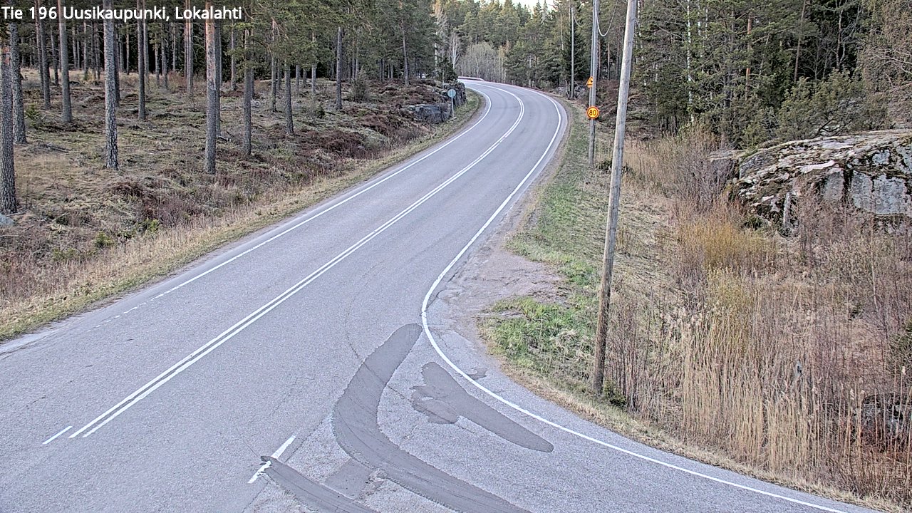 Weather Camera Image Väg 196 Nystad, Lokalax, Uusikaupunki, Varsinais-Suomi