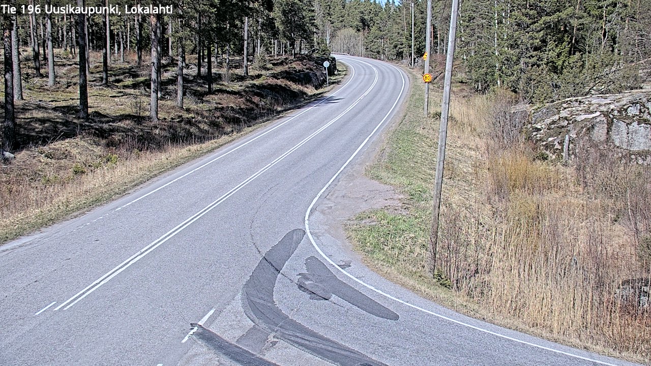 Weather Camera Image Väg 196 Nystad, Lokalax, Uusikaupunki, Varsinais-Suomi