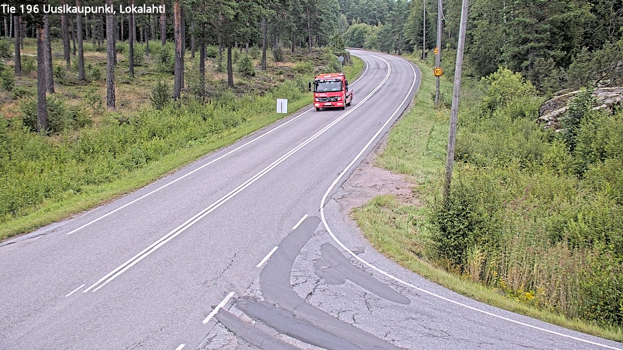 Weather Camera Image Road 196 Uusikaupunki, Lokalahti, Uusikaupunki, Varsinais-Suomi