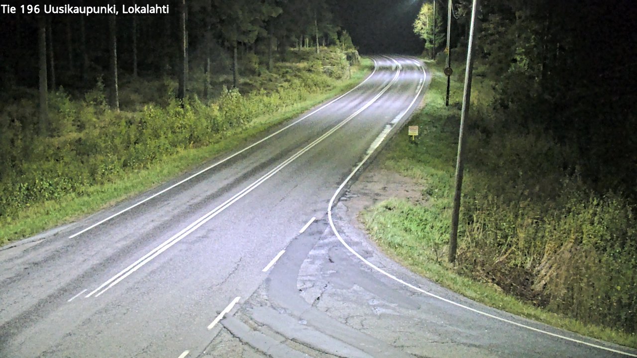 Weather Camera Image Road 196 Uusikaupunki, Lokalahti, Uusikaupunki, Varsinais-Suomi
