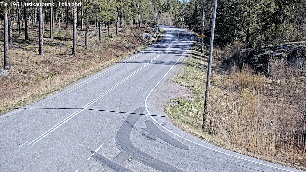 Weather Camera Image Väg 196 Nystad, Lokalax, Uusikaupunki, Varsinais-Suomi
