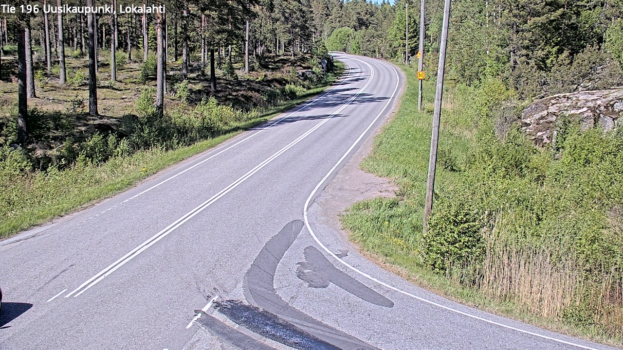 Kelikamerat Kuva Tie 196 Uusikaupunki, Lokalahti, Uusikaupunki, Varsinais-Suomi