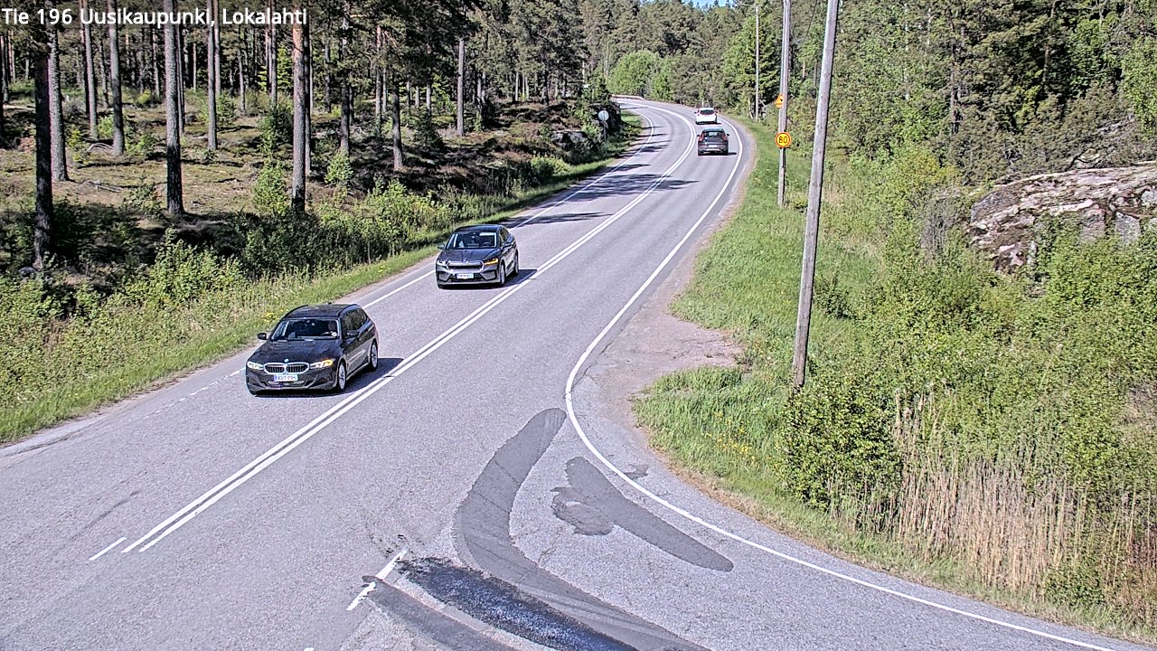 Kelikamerat Kuva Tie 196 Uusikaupunki, Lokalahti, Uusikaupunki, Varsinais-Suomi