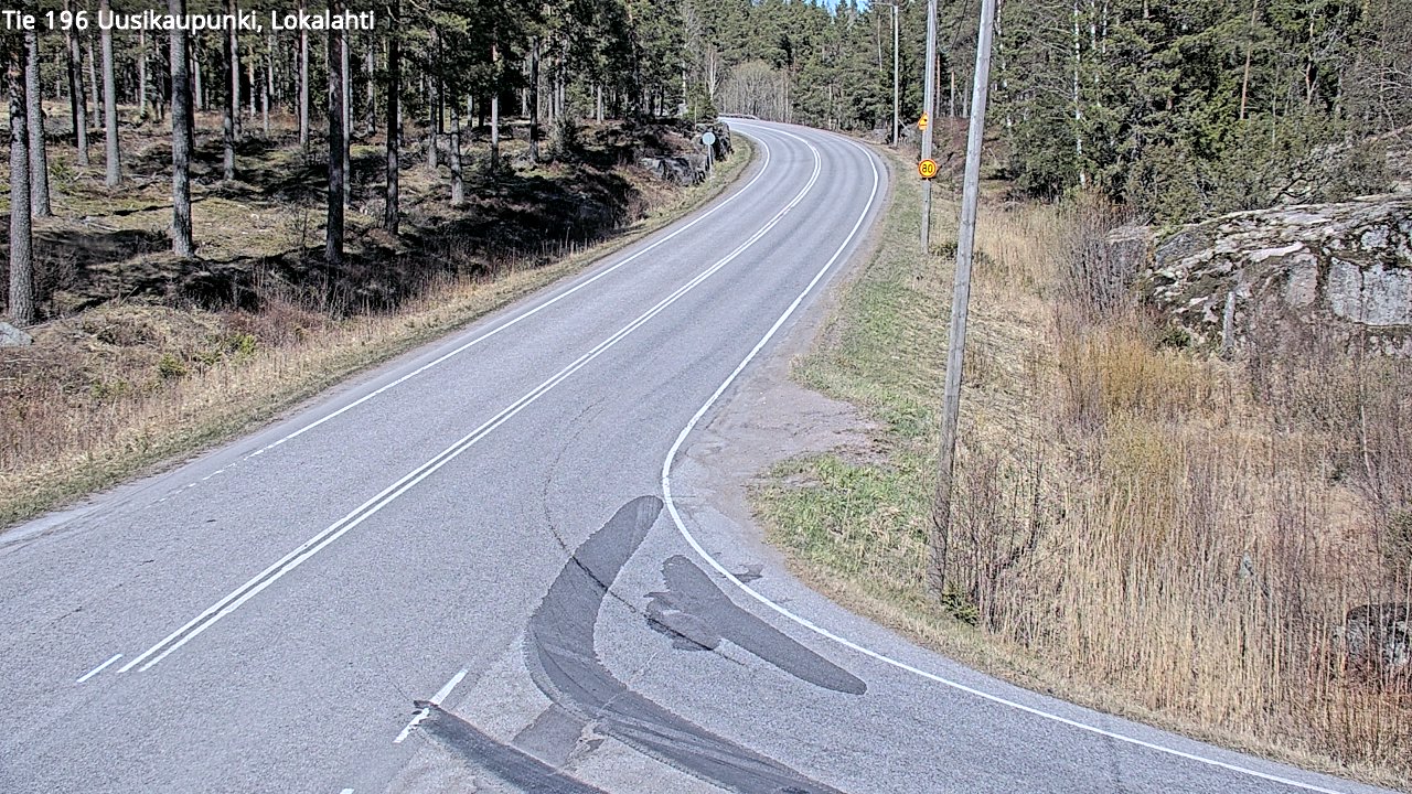 Weather Camera Image Väg 196 Nystad, Lokalax, Uusikaupunki, Varsinais-Suomi