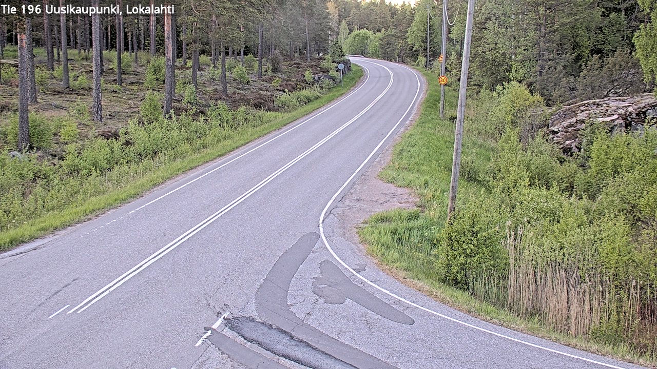 Kelikamerat Kuva Tie 196 Uusikaupunki, Lokalahti, Uusikaupunki, Varsinais-Suomi