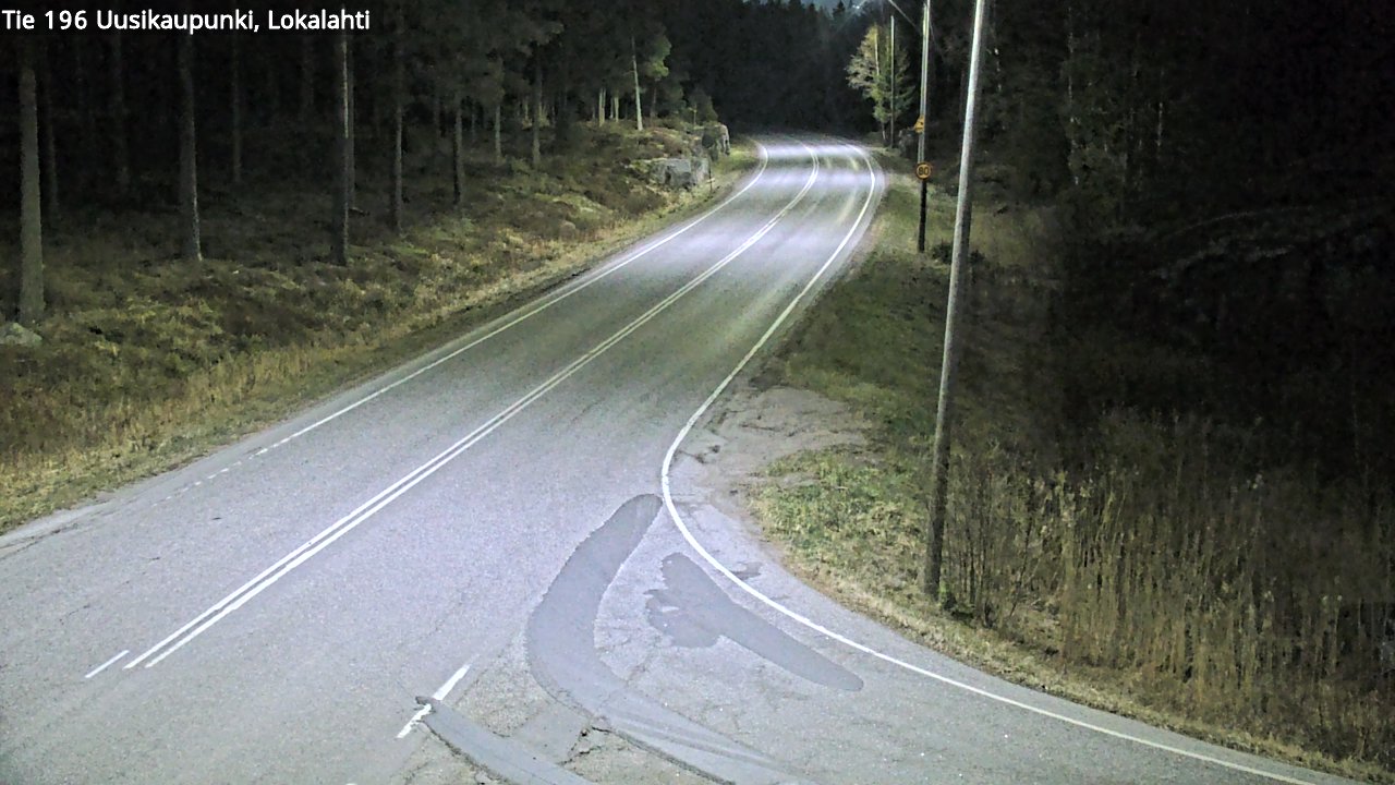 Weather Camera Image Väg 196 Nystad, Lokalax, Uusikaupunki, Varsinais-Suomi