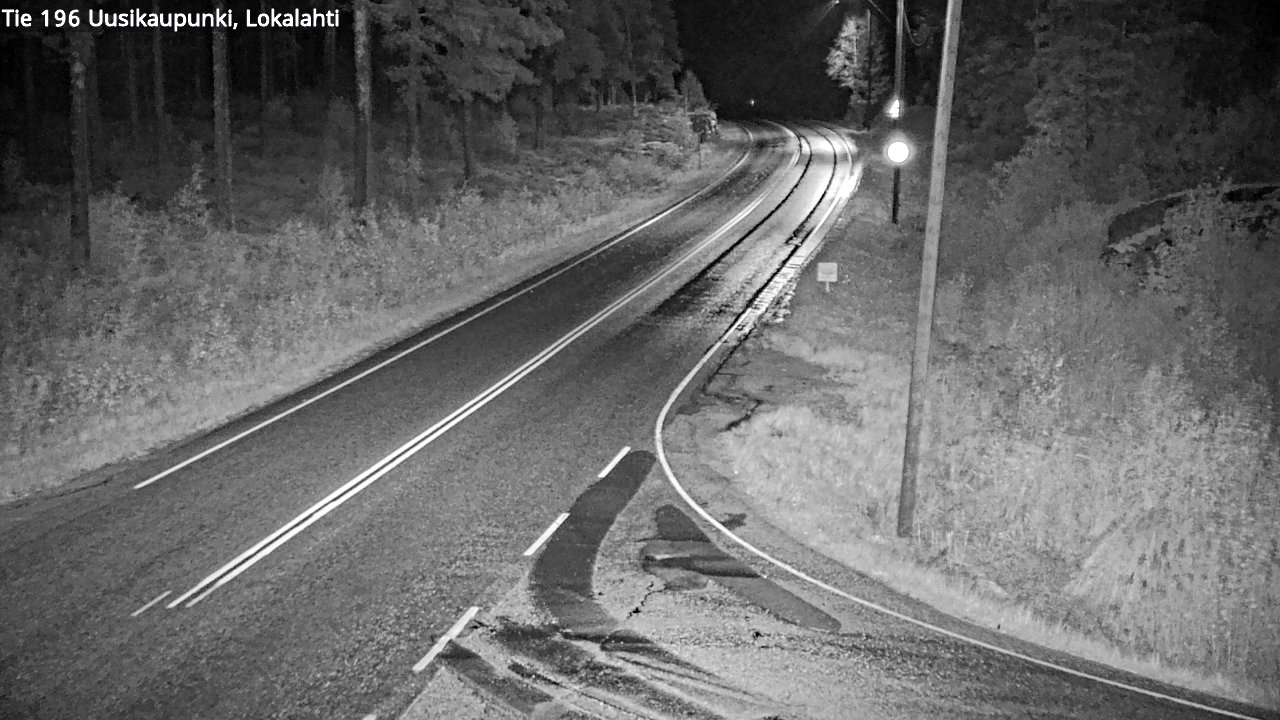 Weather Camera Image Road 196 Uusikaupunki, Lokalahti, Uusikaupunki, Varsinais-Suomi