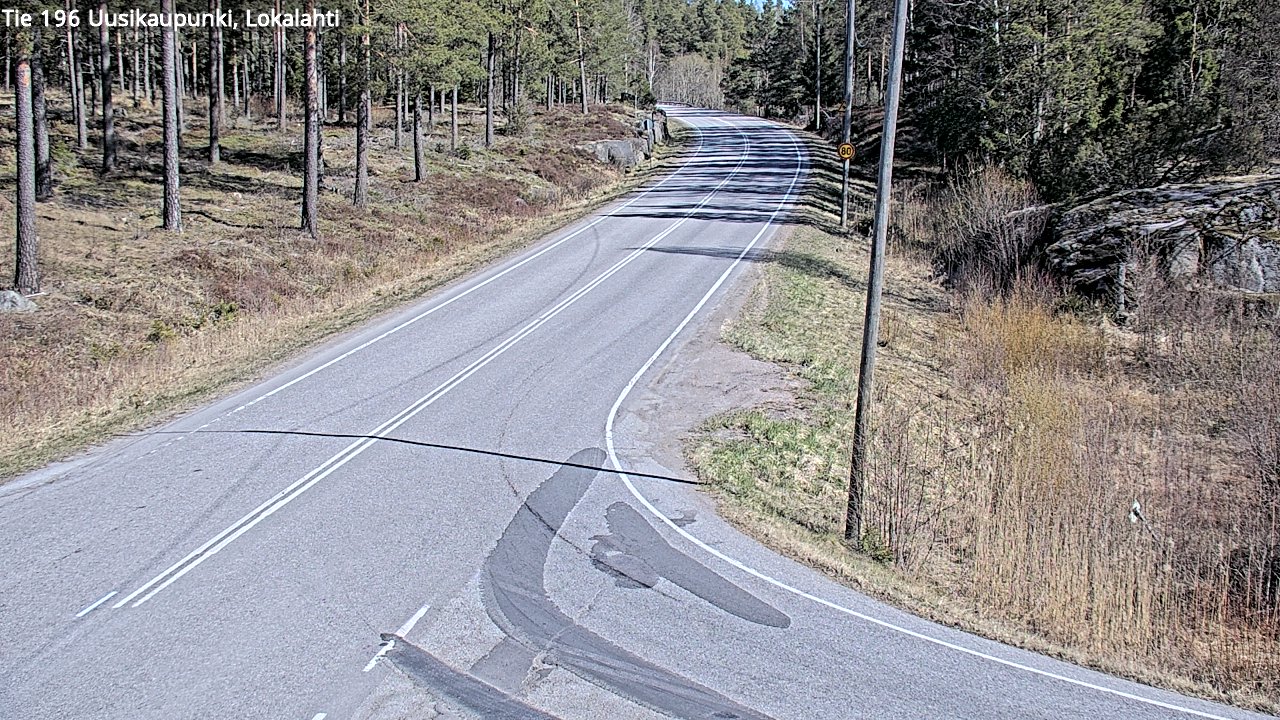 Weather Camera Image Väg 196 Nystad, Lokalax, Uusikaupunki, Varsinais-Suomi