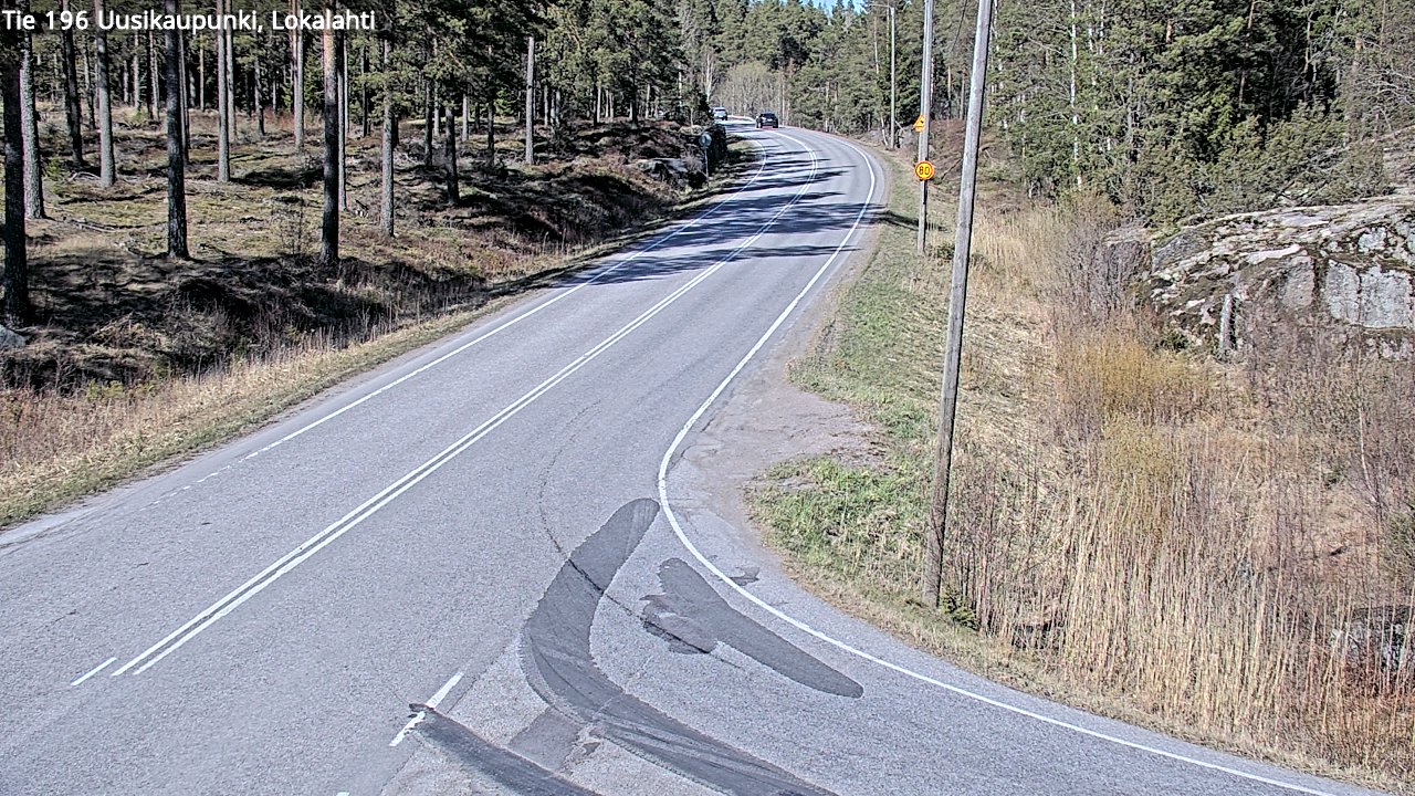 Weather Camera Image Väg 196 Nystad, Lokalax, Uusikaupunki, Varsinais-Suomi