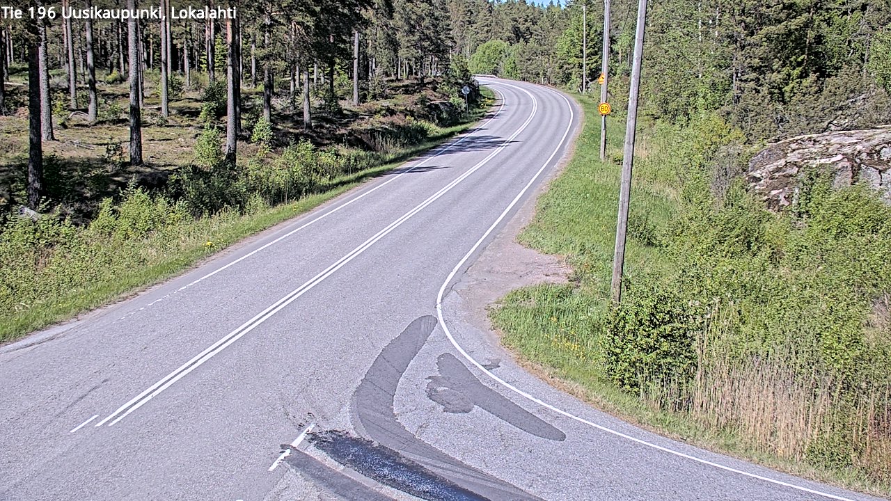 Kelikamerat Kuva Tie 196 Uusikaupunki, Lokalahti, Uusikaupunki, Varsinais-Suomi