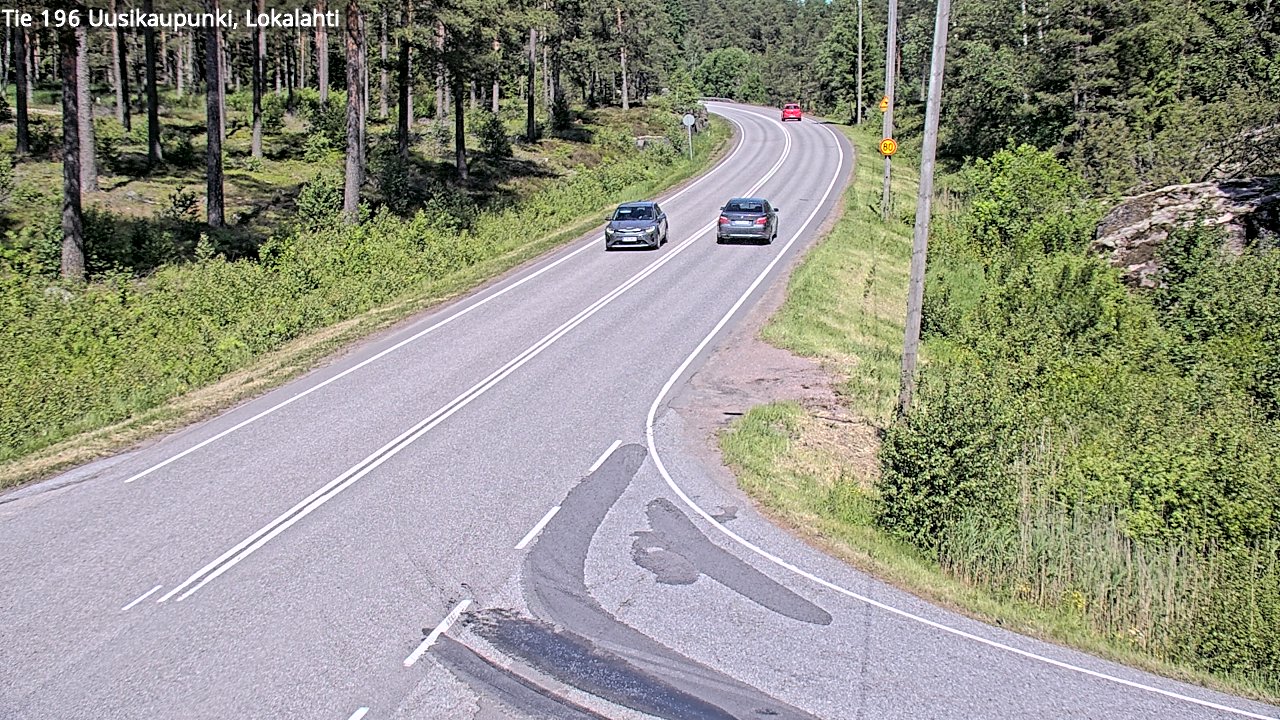 Weather Camera Image Väg 196 Nystad, Lokalax, Uusikaupunki, Varsinais-Suomi