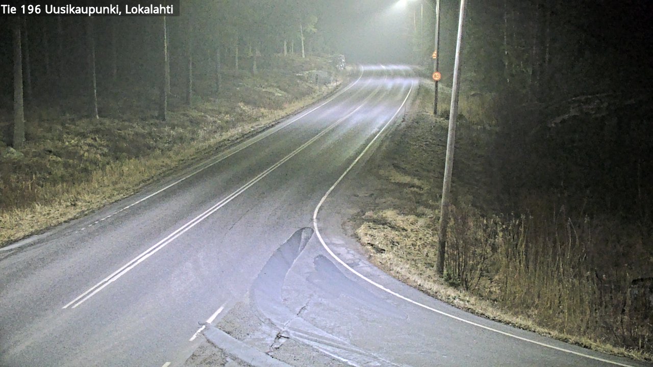 Weather Camera Image Väg 196 Nystad, Lokalax, Uusikaupunki, Varsinais-Suomi
