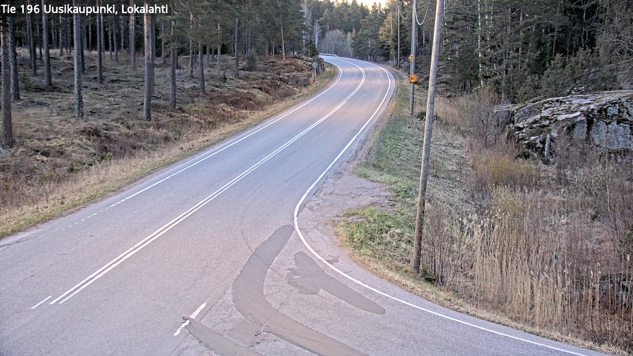 Weather Camera Image Väg 196 Nystad, Lokalax, Uusikaupunki, Varsinais-Suomi