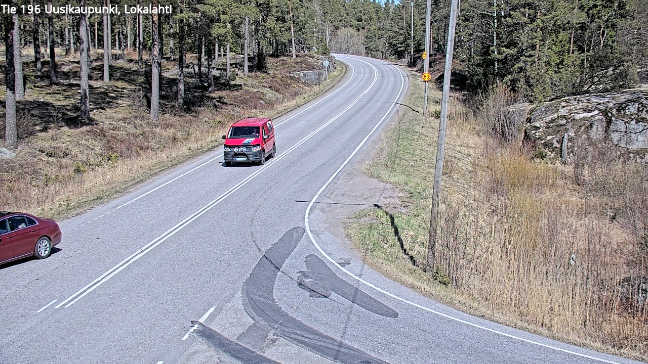 Weather Camera Image Väg 196 Nystad, Lokalax, Uusikaupunki, Varsinais-Suomi