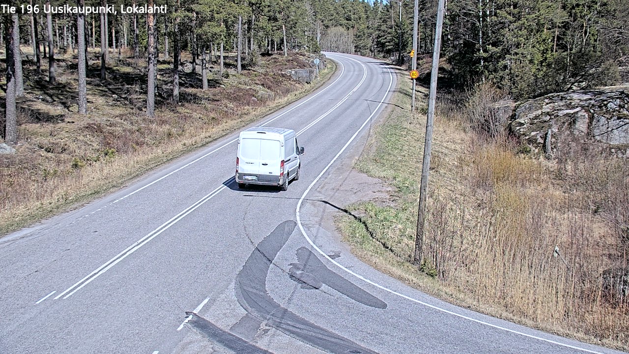 Weather Camera Image Väg 196 Nystad, Lokalax, Uusikaupunki, Varsinais-Suomi