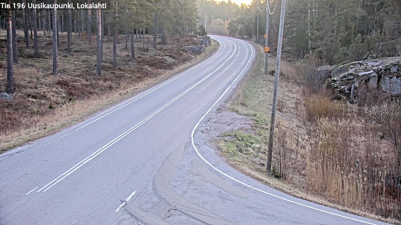 Weather Camera Image Väg 196 Nystad, Lokalax, Uusikaupunki, Varsinais-Suomi