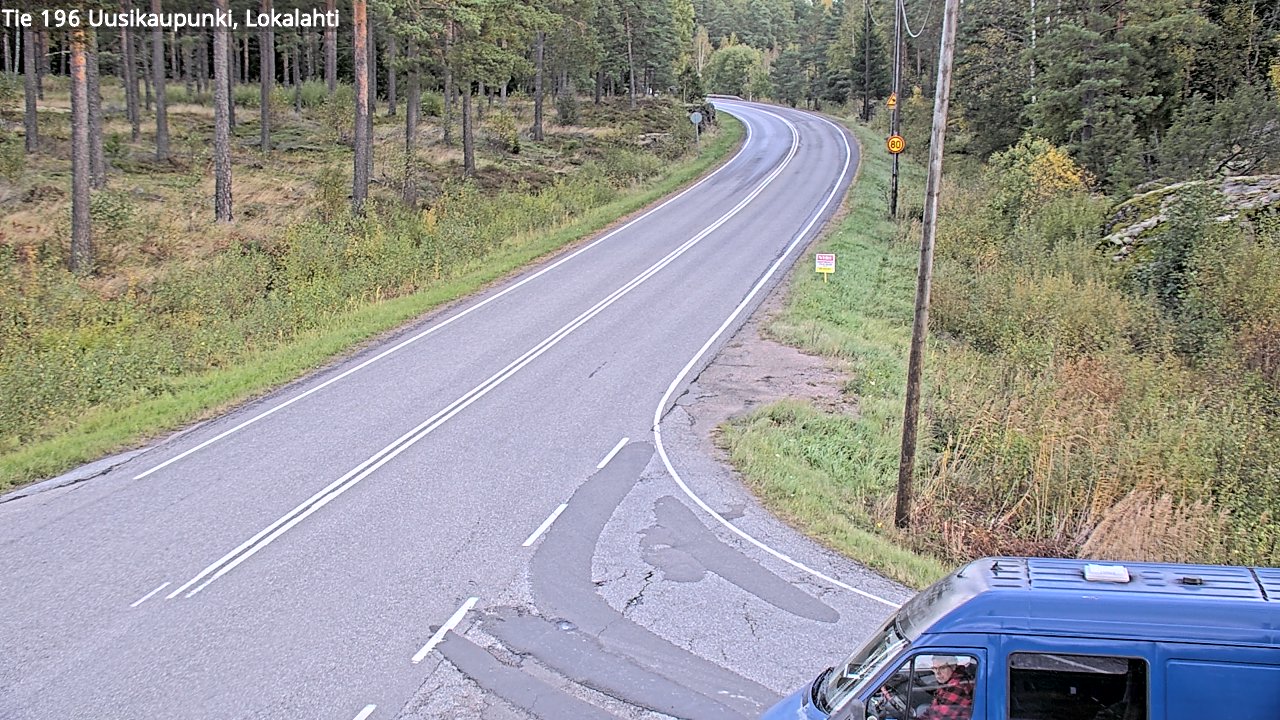 Weather Camera Image Road 196 Uusikaupunki, Lokalahti, Uusikaupunki, Varsinais-Suomi
