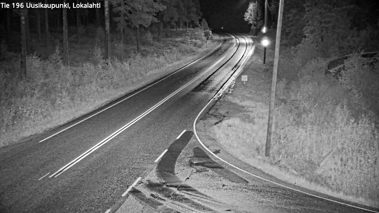 Weather Camera Image Road 196 Uusikaupunki, Lokalahti, Uusikaupunki, Varsinais-Suomi