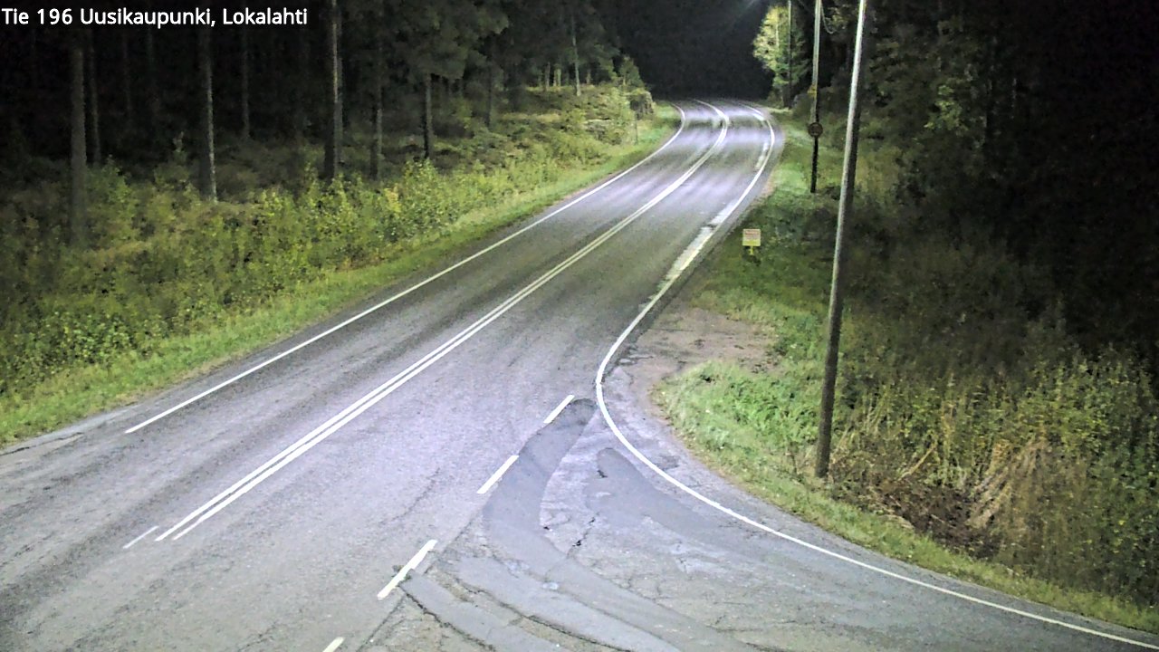 Weather Camera Image Road 196 Uusikaupunki, Lokalahti, Uusikaupunki, Varsinais-Suomi