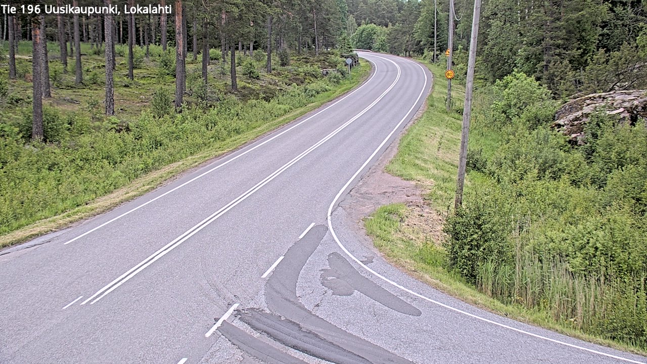 Weather Camera Image Väg 196 Nystad, Lokalax, Uusikaupunki, Varsinais-Suomi