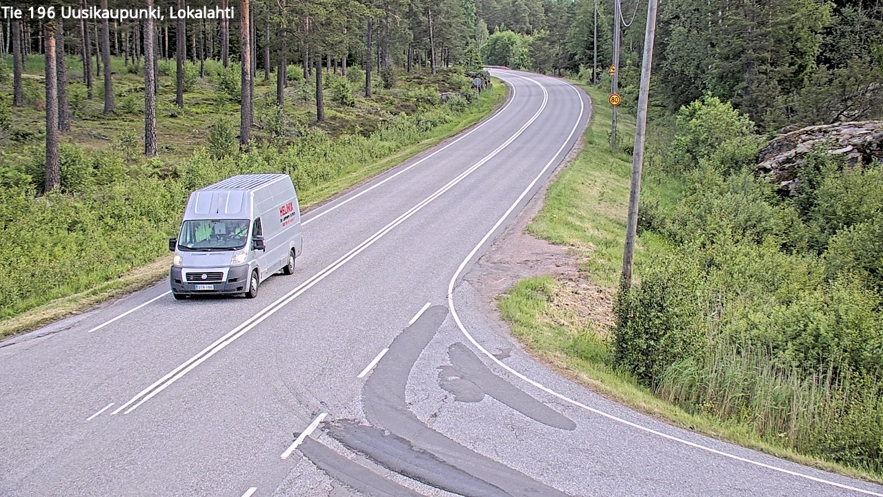Weather Camera Image Väg 196 Nystad, Lokalax, Uusikaupunki, Varsinais-Suomi
