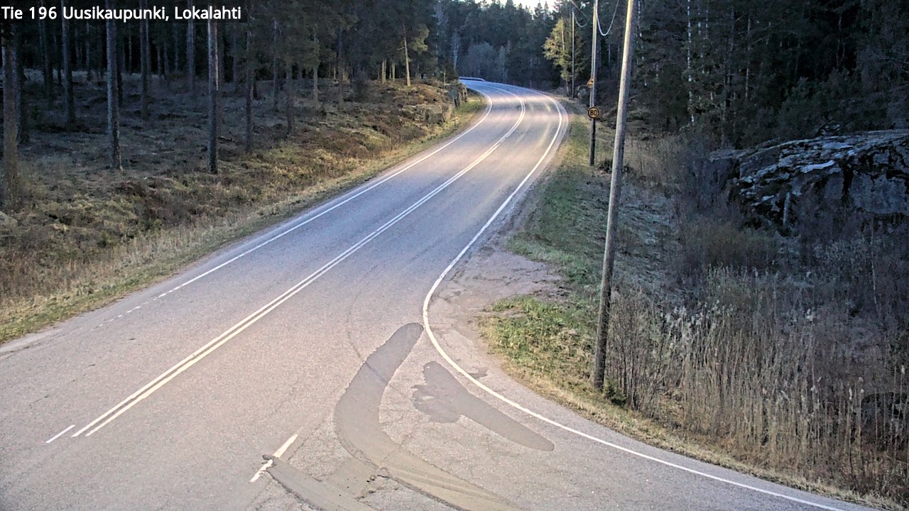 Weather Camera Image Väg 196 Nystad, Lokalax, Uusikaupunki, Varsinais-Suomi