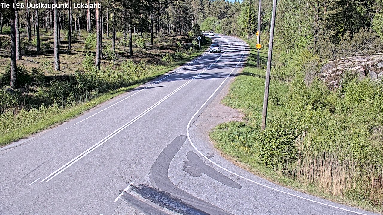 Kelikamerat Kuva Tie 196 Uusikaupunki, Lokalahti, Uusikaupunki, Varsinais-Suomi