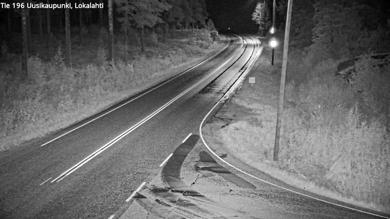 Weather Camera Image Road 196 Uusikaupunki, Lokalahti, Uusikaupunki, Varsinais-Suomi