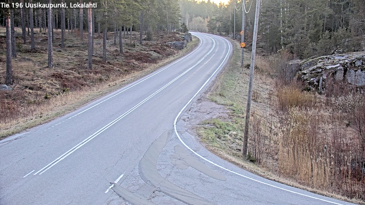 Weather Camera Image Väg 196 Nystad, Lokalax, Uusikaupunki, Varsinais-Suomi