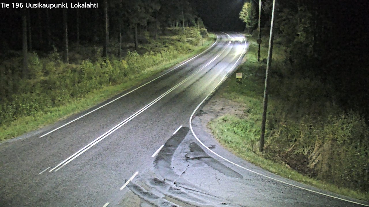 Weather Camera Image Road 196 Uusikaupunki, Lokalahti, Uusikaupunki, Varsinais-Suomi