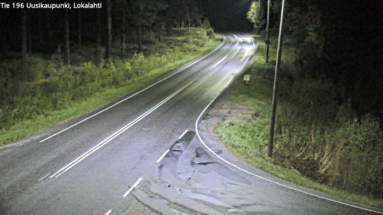Weather Camera Image Road 196 Uusikaupunki, Lokalahti, Uusikaupunki, Varsinais-Suomi