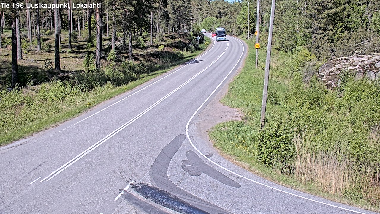 Kelikamerat Kuva Tie 196 Uusikaupunki, Lokalahti, Uusikaupunki, Varsinais-Suomi