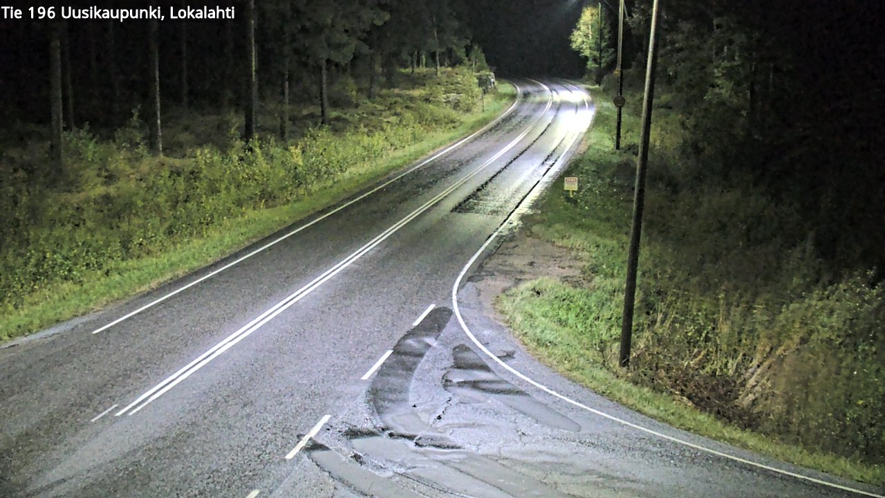 Weather Camera Image Road 196 Uusikaupunki, Lokalahti, Uusikaupunki, Varsinais-Suomi