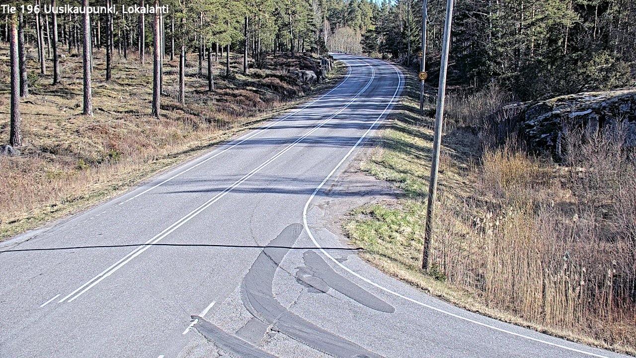 Weather Camera Image Väg 196 Nystad, Lokalax, Uusikaupunki, Varsinais-Suomi