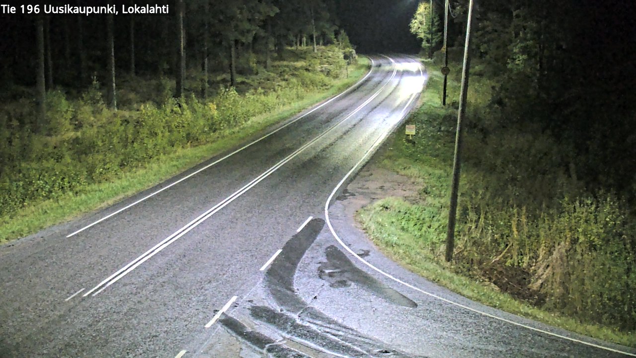 Weather Camera Image Road 196 Uusikaupunki, Lokalahti, Uusikaupunki, Varsinais-Suomi