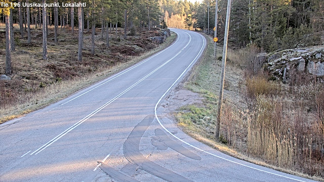 Weather Camera Image Väg 196 Nystad, Lokalax, Uusikaupunki, Varsinais-Suomi