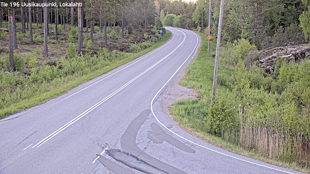 Kelikamerat Kuva Tie 196 Uusikaupunki, Lokalahti, Uusikaupunki, Varsinais-Suomi