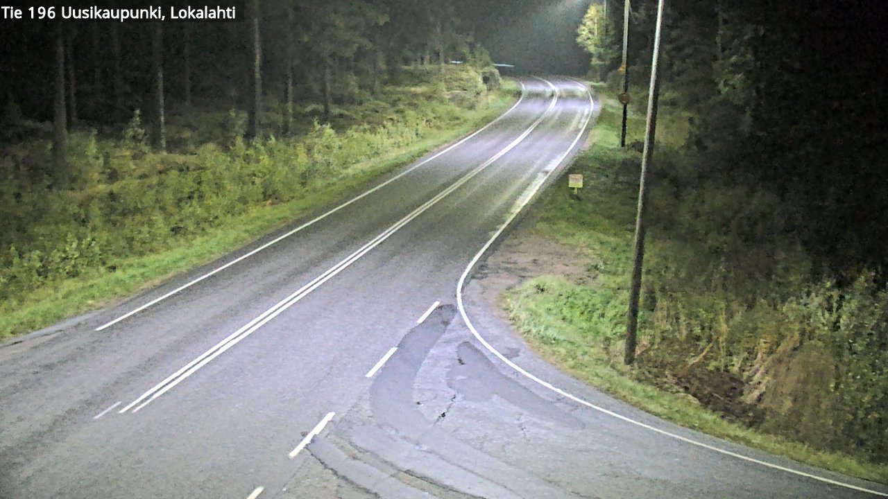Weather Camera Image Road 196 Uusikaupunki, Lokalahti, Uusikaupunki, Varsinais-Suomi