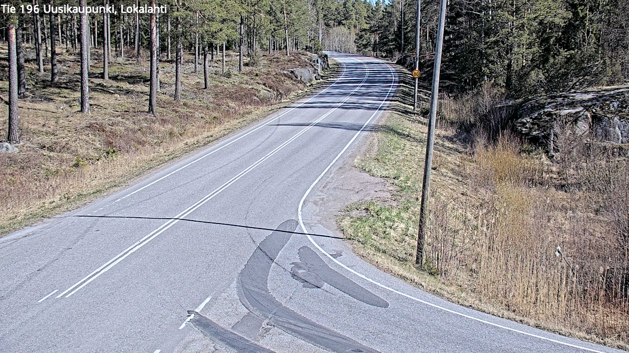 Weather Camera Image Väg 196 Nystad, Lokalax, Uusikaupunki, Varsinais-Suomi