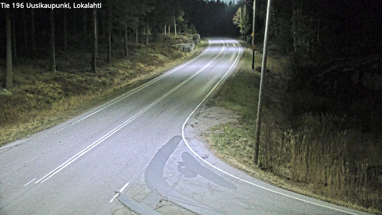 Weather Camera Image Väg 196 Nystad, Lokalax, Uusikaupunki, Varsinais-Suomi