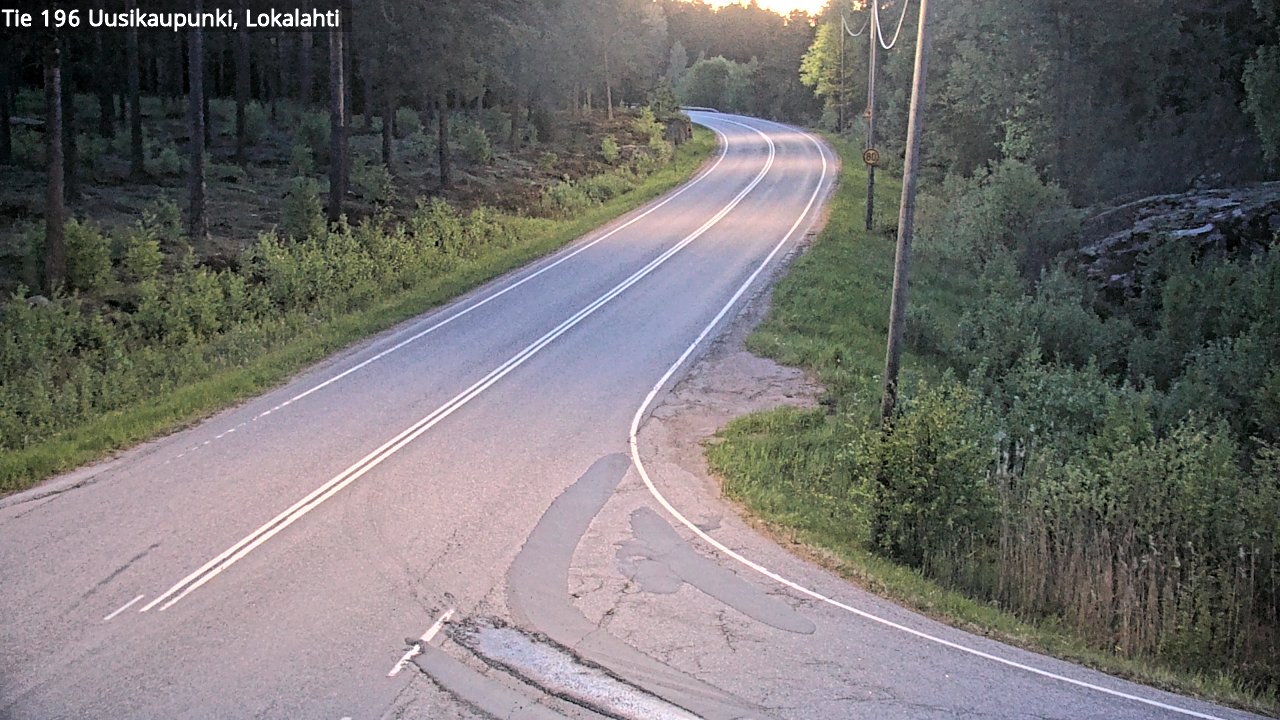 Kelikamerat Kuva Tie 196 Uusikaupunki, Lokalahti, Uusikaupunki, Varsinais-Suomi