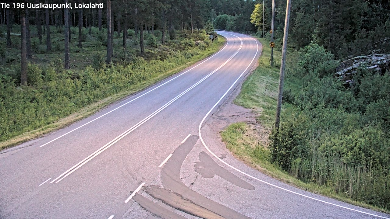 Weather Camera Image Väg 196 Nystad, Lokalax, Uusikaupunki, Varsinais-Suomi