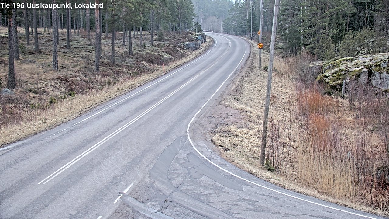 Kelikamerat Kuva Tie 196 Uusikaupunki, Lokalahti, Uusikaupunki, Varsinais-Suomi