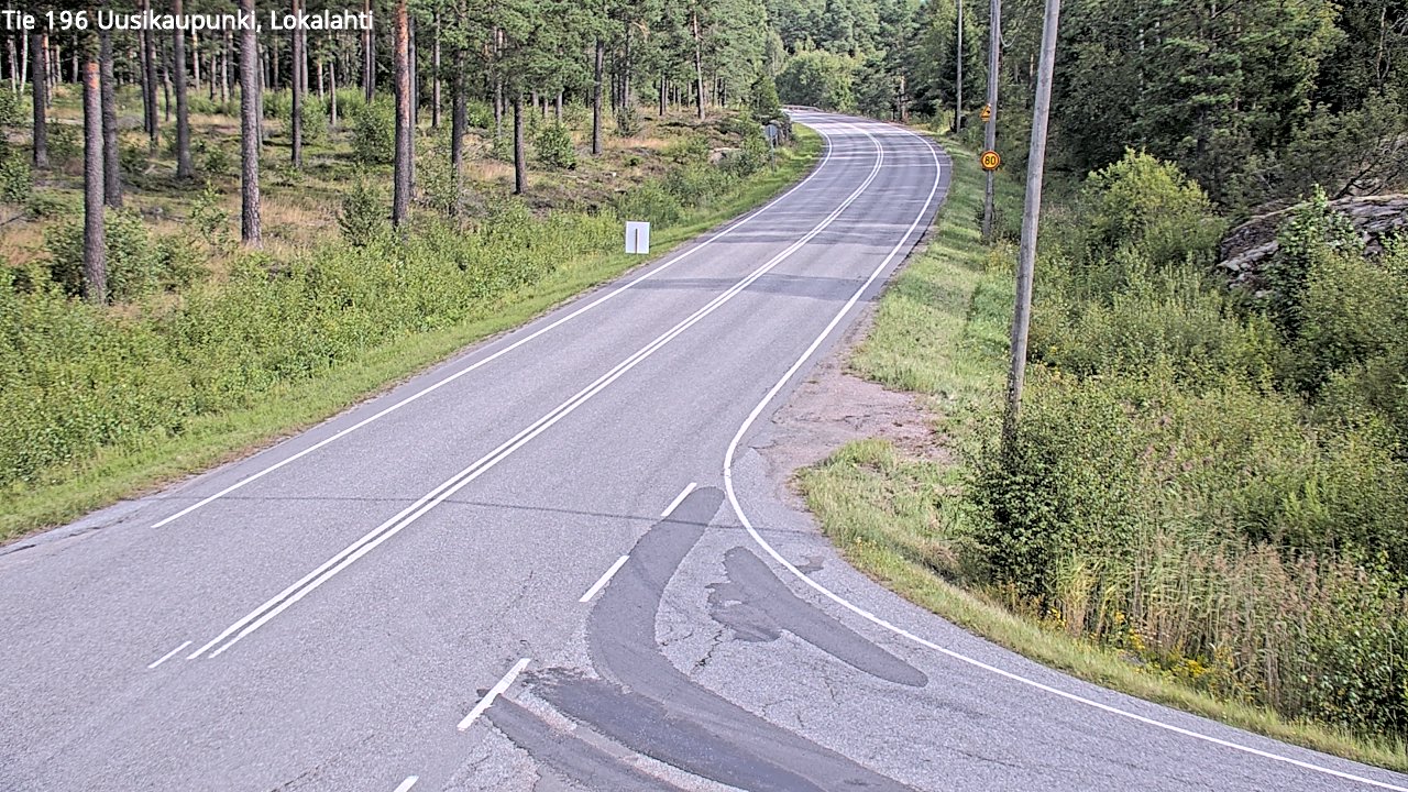 Weather Camera Image Road 196 Uusikaupunki, Lokalahti, Uusikaupunki, Varsinais-Suomi
