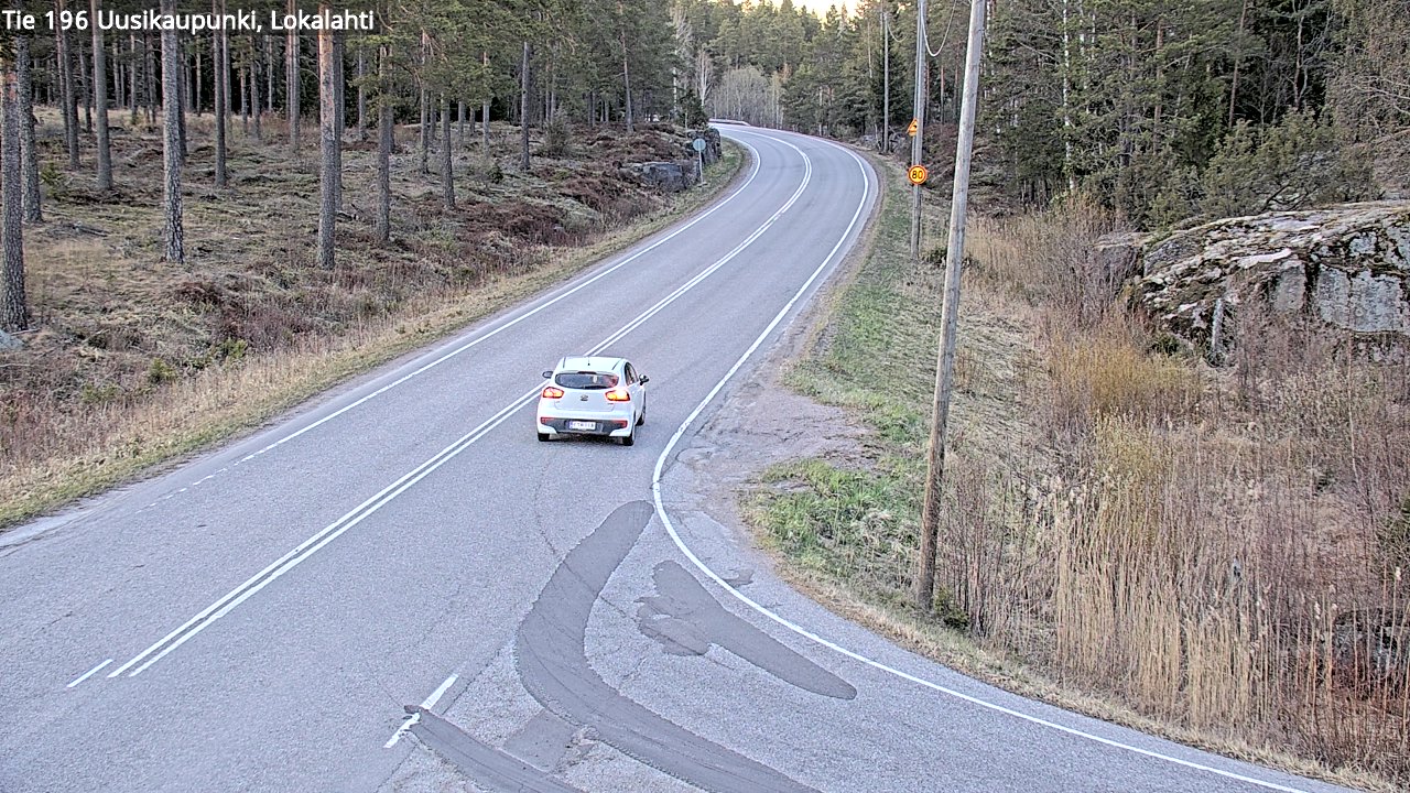Weather Camera Image Väg 196 Nystad, Lokalax, Uusikaupunki, Varsinais-Suomi
