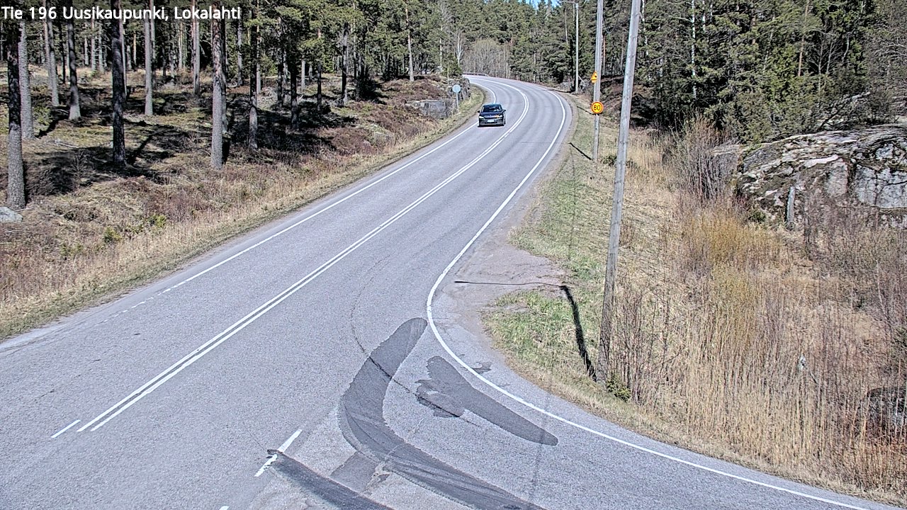 Weather Camera Image Väg 196 Nystad, Lokalax, Uusikaupunki, Varsinais-Suomi
