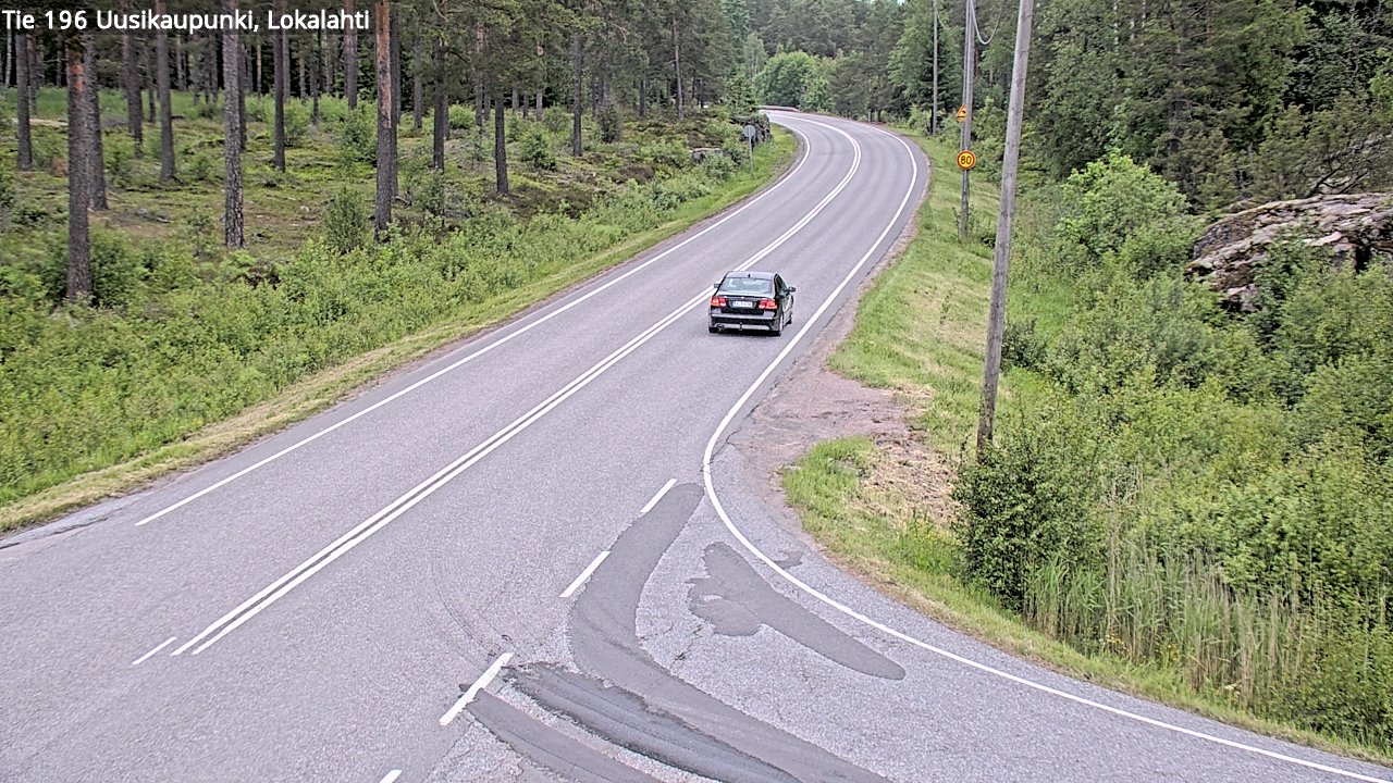 Weather Camera Image Väg 196 Nystad, Lokalax, Uusikaupunki, Varsinais-Suomi