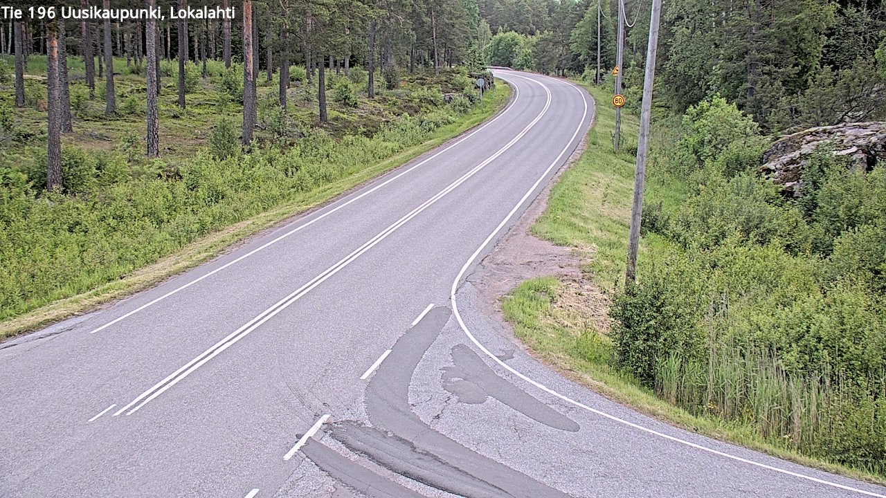Weather Camera Image Väg 196 Nystad, Lokalax, Uusikaupunki, Varsinais-Suomi