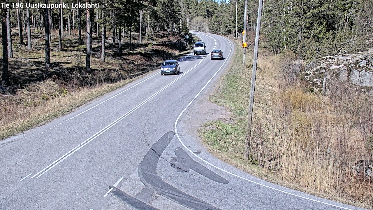 Weather Camera Image Väg 196 Nystad, Lokalax, Uusikaupunki, Varsinais-Suomi