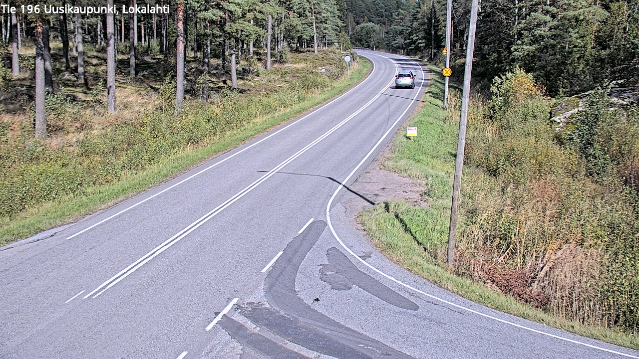 Weather Camera Image Road 196 Uusikaupunki, Lokalahti, Uusikaupunki, Varsinais-Suomi